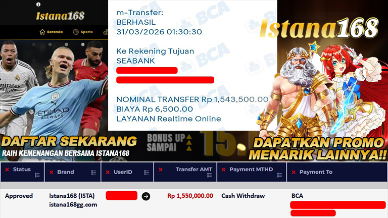 Mohon untuk selalu menghubungi Istana168 melalui kontak resmi berikut: - Whatsapp : +6281240006168 - Telegram : istana168 - LINE : istana168 - Facebook : istana168terpercaya